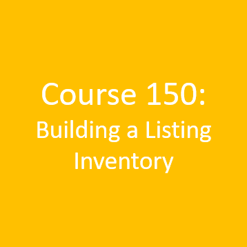 Course 150 - Building A Listing Inventory