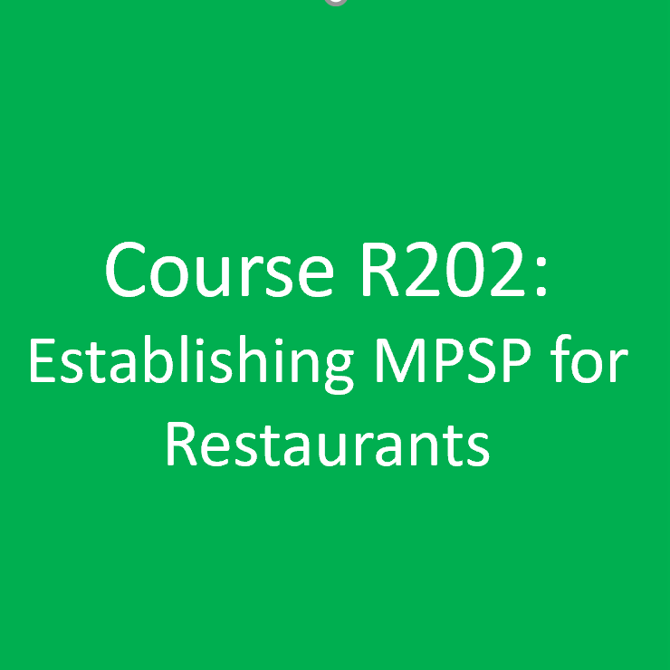 Course R202 - Establishing Most Probable Sales Price (MPSP) For Restaurants
